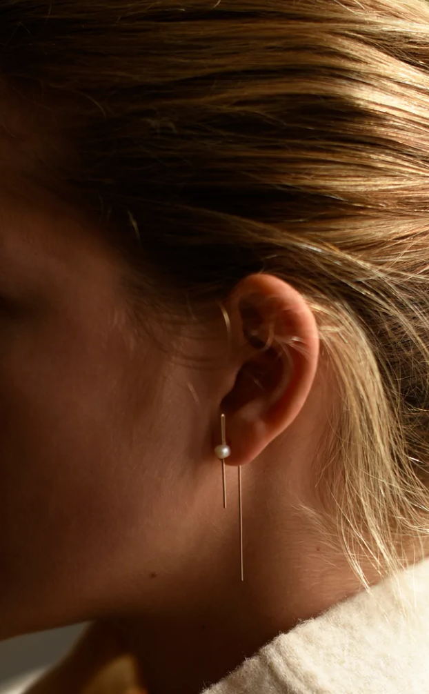 Pearl Threader Earrings