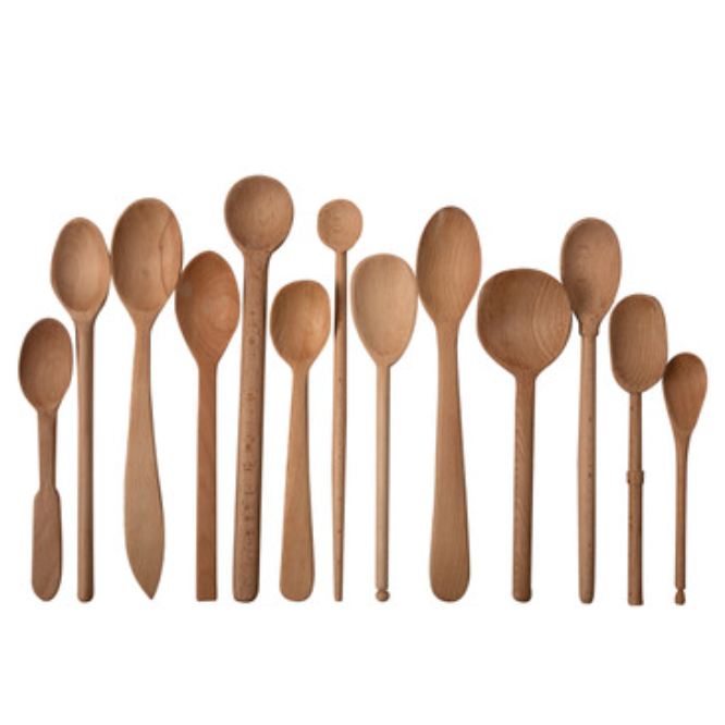 Carved Wood Spoons - Large