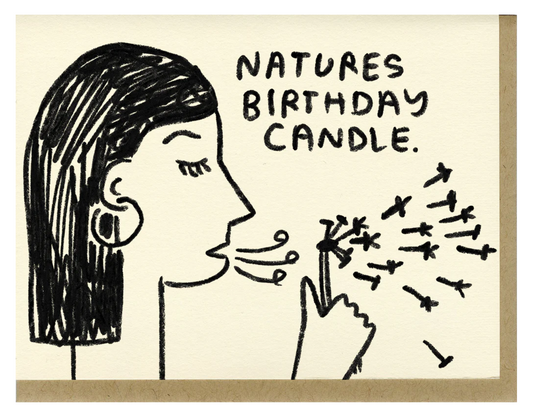 Nature's Birthday Candle | Card